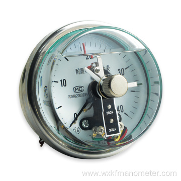 stainless steel electrical contact pressure gauges